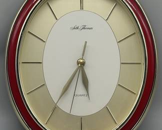 Seth Thomas Oval Wall Clock w/ Quartz Movement