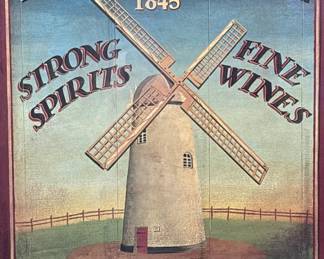 Framed Bar Print - The Windmill Beer & Wine