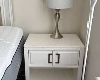 Pair of white Sofia Vergara nightstands