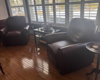 $900, Matching pair of leather recliners in great condition.