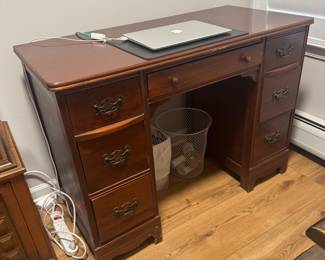 $200 - Mid Century Hardwood Desk (Light Wear) 