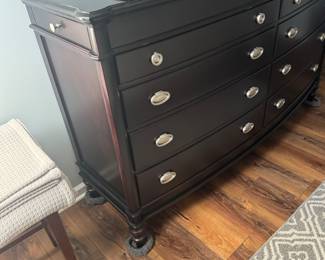 $800 - 3 Piece King Bed, Dresser and End table, (Mattress only 7 months old)