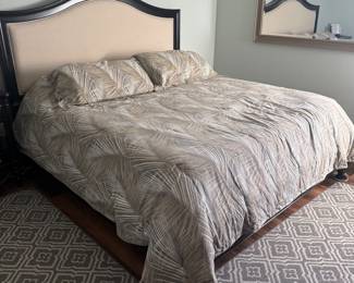 $800 - 3 Piece King Bed, Dresser and End table, (Mattress only 7 months old)