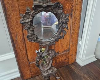 Cast iron mirror, medium size