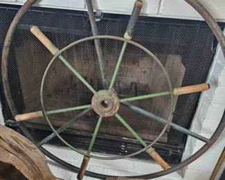 Iron ship wheel