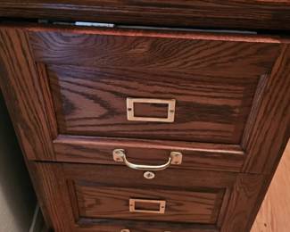 contemporary wooden filing cabinet