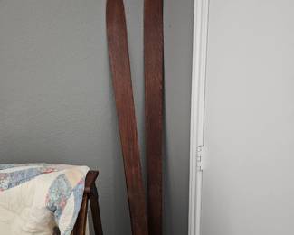 we got a sleigh and skies!!!!