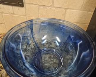 Splatter glass bowls