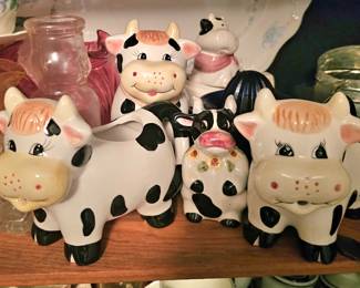 Ceramic cow collection 