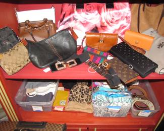 Coach, Tory Burch, Louis Vuitton, Fossil, Maria's Italy, Zora, Nanette Lapore, and more.