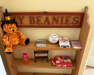 Beanie babies shelf
