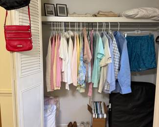 Clothing, shoes, purses