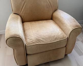 Leather recliner