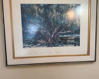 Banyan tree signed print