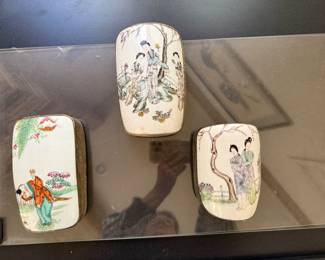Asian porcelain boxes
