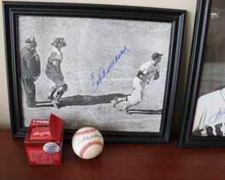 Ted Williams 8x10 Hand Signed Photo & Baseball 8x10 COA