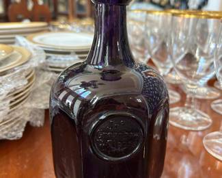 Jno. Greenhow Williamsburg  Amethyst Bottle