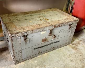 Vintage Wood Military Crate