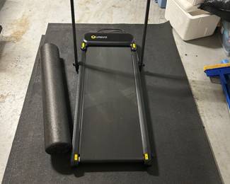 Workout Mats and Urevo Folding Treadmill