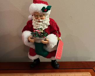 F39 - $40. Clothique Dept 56. 2009 Santa. "Filled With Love"