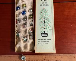 F36 - $40 LOT of Miniature Ornaments. Hand Blown for "Fancy".