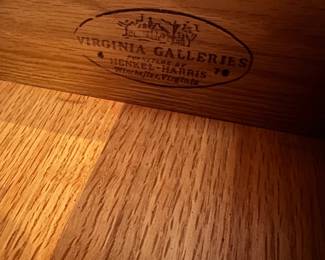 F9 - $650. Henkel-Harris Dresser. Measures 36" wide x 20.5" deep x 54.5" tall. Very good condition!