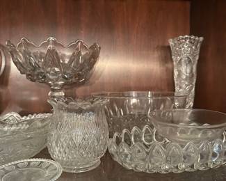 F49 - $10 Clear Glass LOT. Top Shelf. 