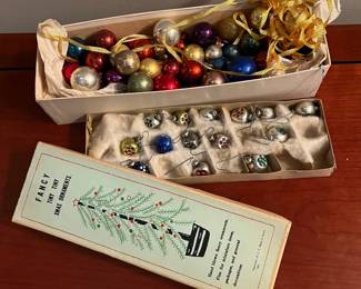 F36 - $40 LOT of Miniature Ornaments. Hand Blown for "Fancy".