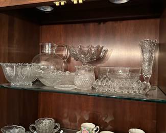 F49 - $10 Clear Glass LOT. Top Shelf. 