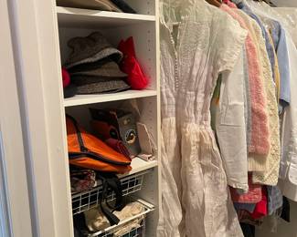 Vintage Mens & Women's Clothing. Lots of LL Bean. Mostly sizes 42x32 pants, Large XL Shirt. Ladies are size Large / 12/14. 