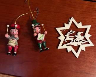 F35 - $25 LOT of wooden German Ornaments. 