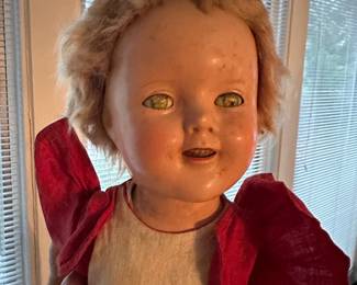 F58 - $125. 18" Shirley Temple Doll with clothing. 