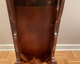 F94 - $125. Knob Creek Entry Table - Solid wood in very good condition. Was covered by a runner and has a 1" stripe down the front that looks like sun fading. Otherwise great condition - very sturdy! Measures 56" x 17" x 27" tall. 