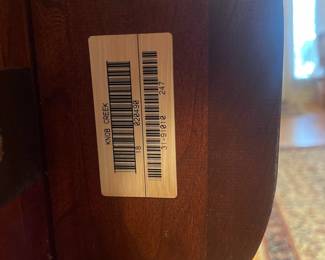 F94 - $125. Knob Creek Entry Table - Solid wood in very good condition. Was covered by a runner and has a 1" stripe down the front that looks like sun fading. Otherwise great condition - very sturdy! Measures 56" x 17" x 27" tall. 