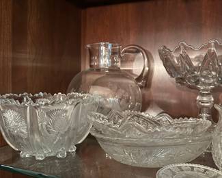 F49 - $10 Clear Glass LOT. Top Shelf. 