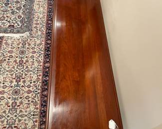 F94 - $125. Knob Creek Entry Table - Solid wood in very good condition. Was covered by a runner and has a 1" stripe down the front that looks like sun fading. Otherwise great condition - very sturdy! Measures 56" x 17" x 27" tall. 