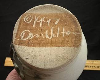 F56 - $20. 1997 Tree Art Cutout Pottery. Don Walton. 6" tall. 