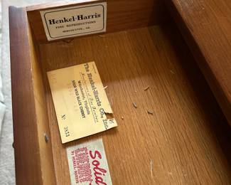 F10 - $300. Henkel-Harris Solid Wild Black Cherry Coffee Table. Measures 41.5" x 21" x 15.75" deep. 