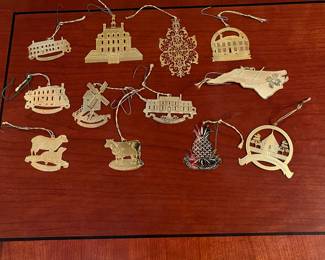 F38 - $65. Lot of 23 Colonial Williamsburg Ornaments. 