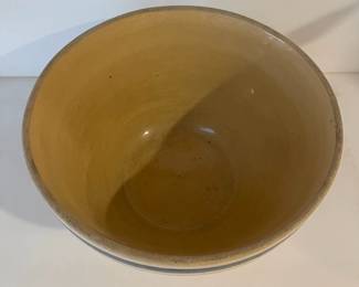 F60 - $20. Stoneware Bowl. 8.25" across x 4.5" tall. 