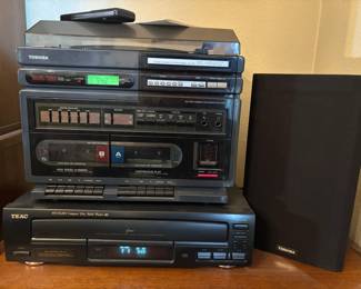 Toshiba SL3147 Stereo Sound System and Teac CD Player