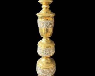 Vintage Brass Lamp Base James Mont Style