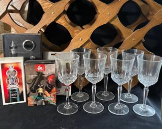 Collapsible Wine Rack And Mikasa Crystal Stopper