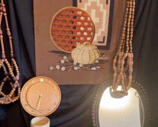 Wooden Beaded Plant Hangers Southwest Crewel Needlepoint More