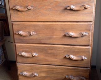 Wooden Four Drawer Dresser