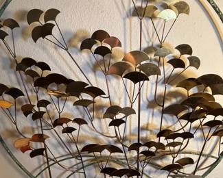 Curtis Jere 1981 Brass Wall Sculpture