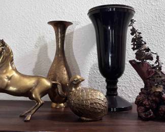 Brass And Metal Vases Solid Brass Horse Brass Art And More