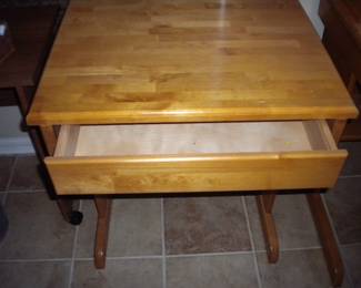 Computer desk matched printer stand