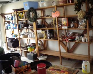 The garage shelving 
