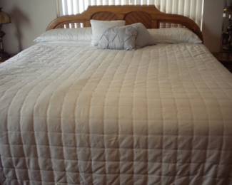 King size complete bed with headboard